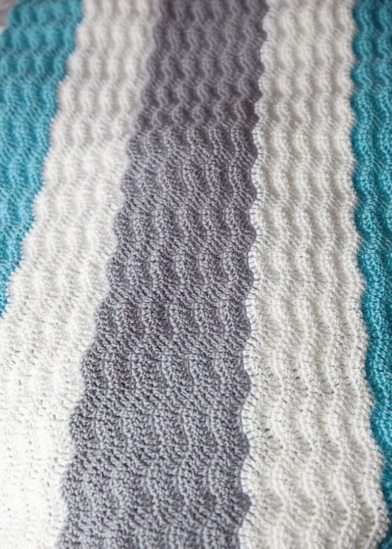Wavy Chevron Crochet Stitch Video Tutorial