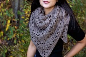 Easy Triangle Shawl Crochet Pattern