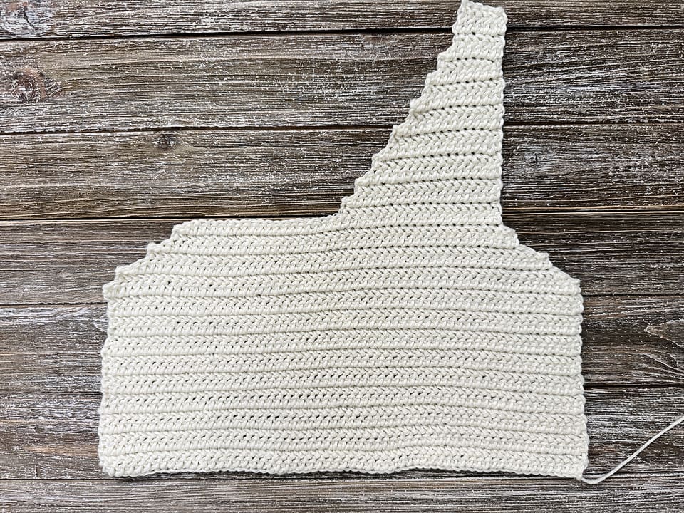 Font Panel Crochet Vest Right Side