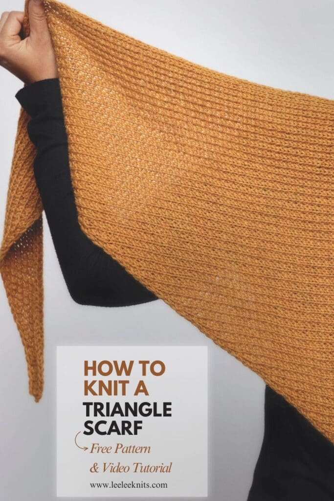 Triangle Scarf Knitting Pattern - Leelee Knits