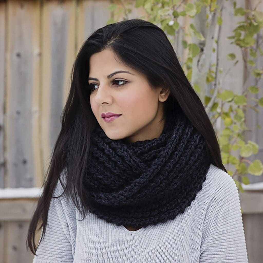 Chunky Knit Scarf Pattern