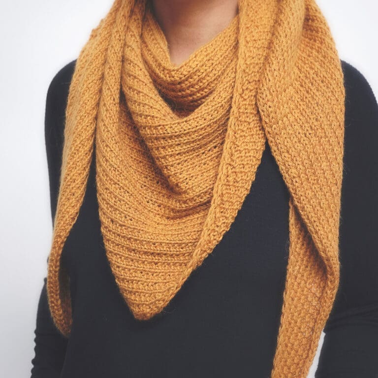 Triangle Scarf Knitting Pattern